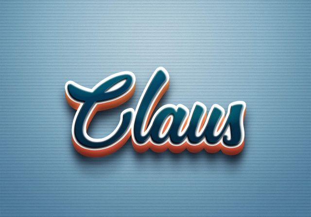 Free photo of Cursive Name DP: Claus