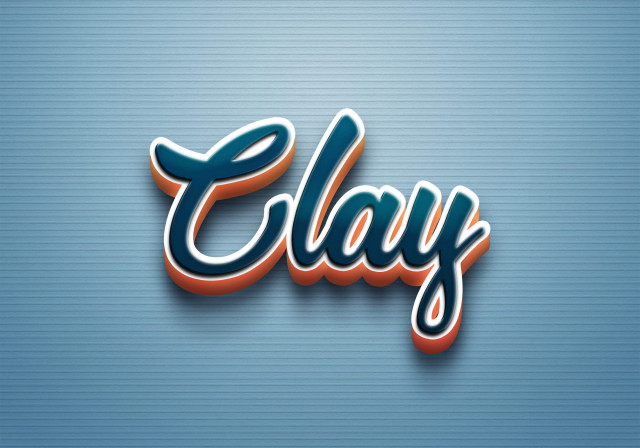 Free photo of Cursive Name DP: Clay