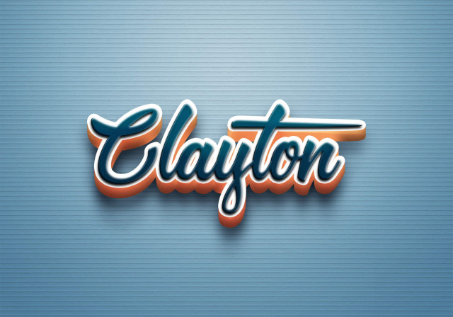 Free photo of Cursive Name DP: Clayton