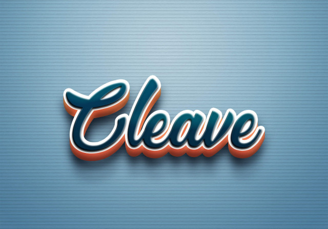 Free photo of Cursive Name DP: Cleave