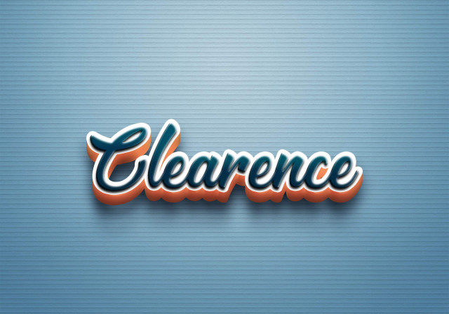 Free photo of Cursive Name DP: Clearence