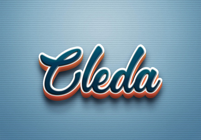 Free photo of Cursive Name DP: Cleda