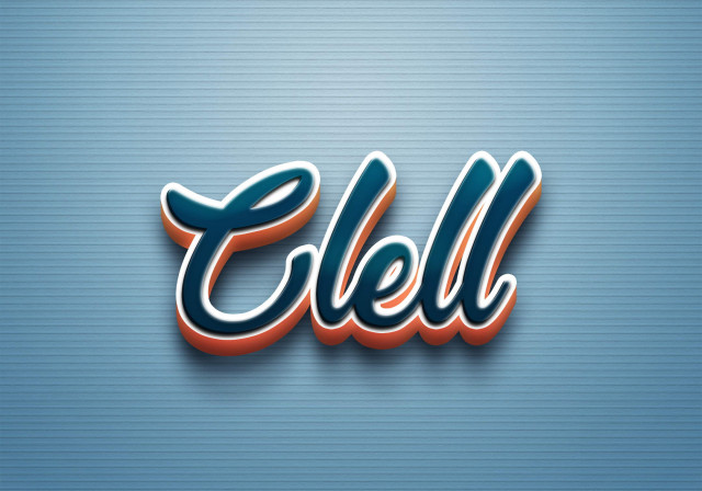 Free photo of Cursive Name DP: Clell