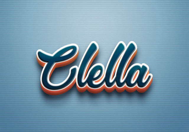 Free photo of Cursive Name DP: Clella