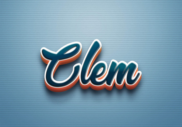 Free photo of Cursive Name DP: Clem