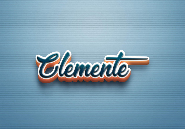 Free photo of Cursive Name DP: Clemente