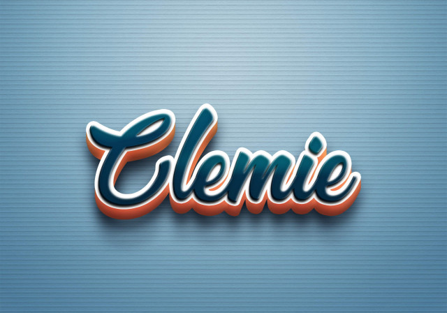 Free photo of Cursive Name DP: Clemie