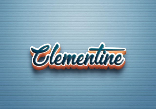Free photo of Cursive Name DP: Clementine