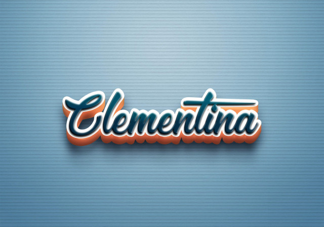Free photo of Cursive Name DP: Clementina