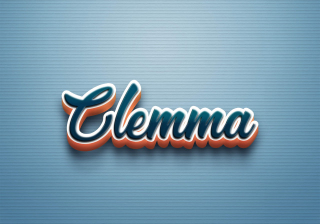 Free photo of Cursive Name DP: Clemma