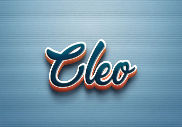 Free photo of Cursive Name DP: Cleo