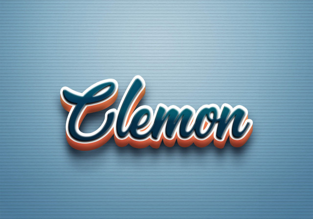 Free photo of Cursive Name DP: Clemon