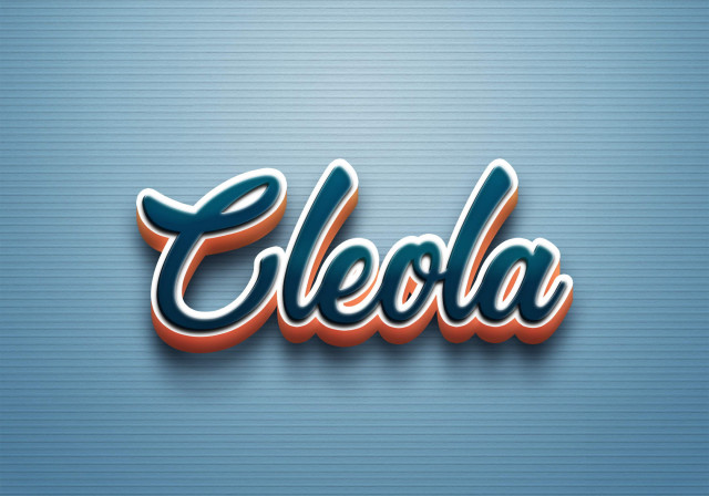 Free photo of Cursive Name DP: Cleola