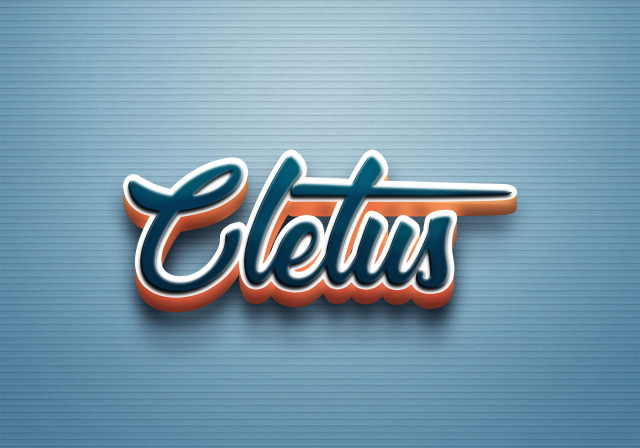 Free photo of Cursive Name DP: Cletus