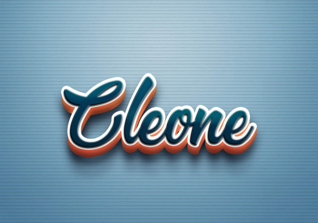 Free photo of Cursive Name DP: Cleone