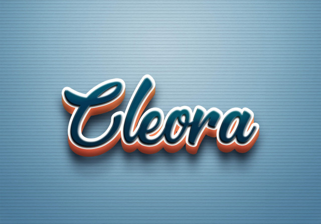 Free photo of Cursive Name DP: Cleora