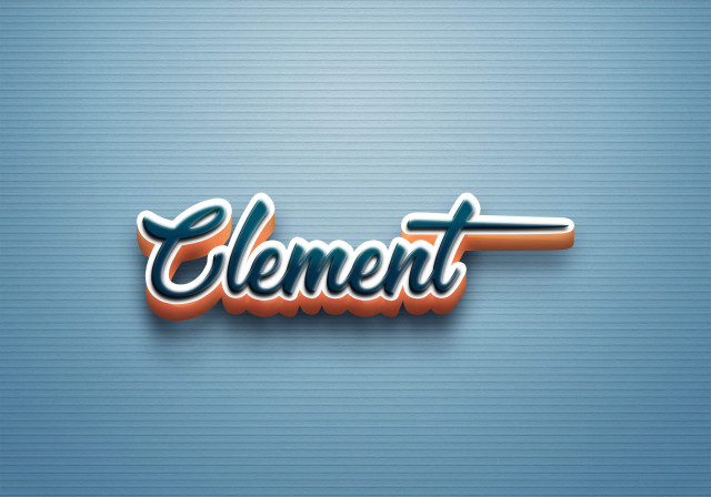 Free photo of Cursive Name DP: Clement