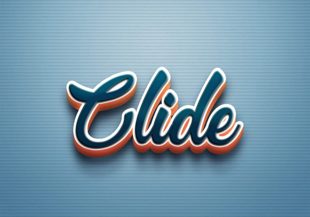 Free photo of Cursive Name DP: Clide
