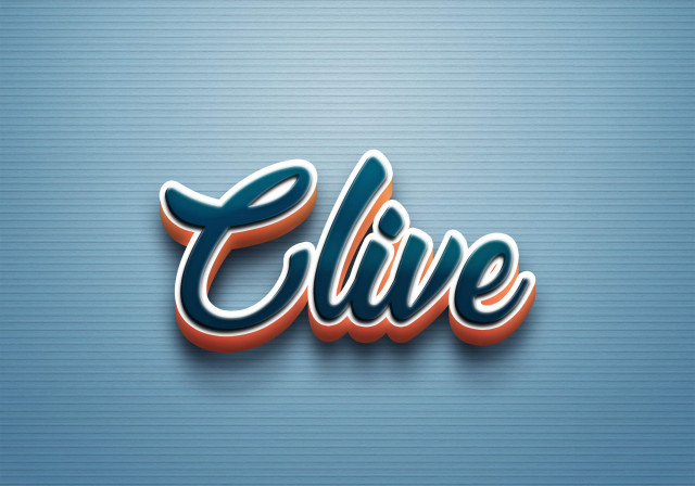 Free photo of Cursive Name DP: Clive