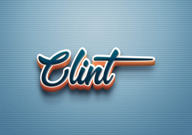 Free photo of Cursive Name DP: Clint