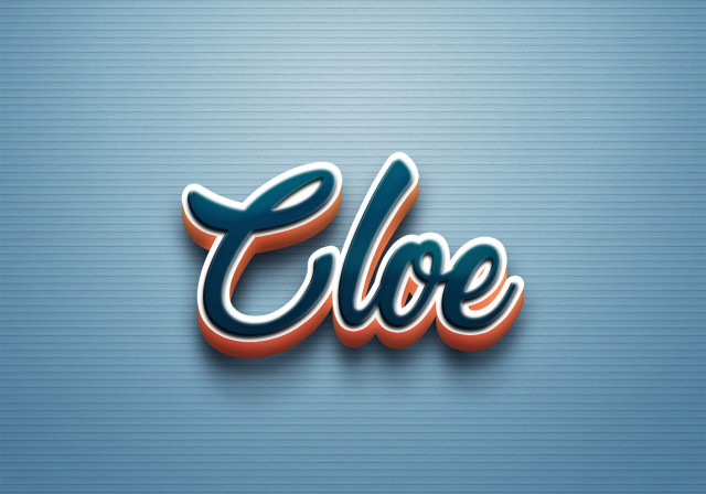 Free photo of Cursive Name DP: Cloe