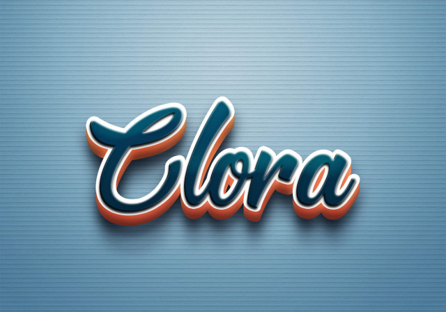 Free photo of Cursive Name DP: Clora