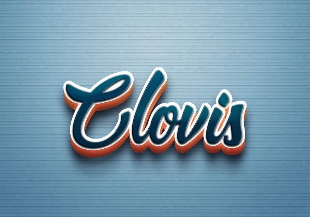 Free photo of Cursive Name DP: Clovis