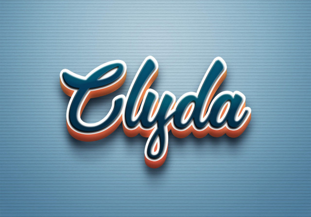 Free photo of Cursive Name DP: Clyda