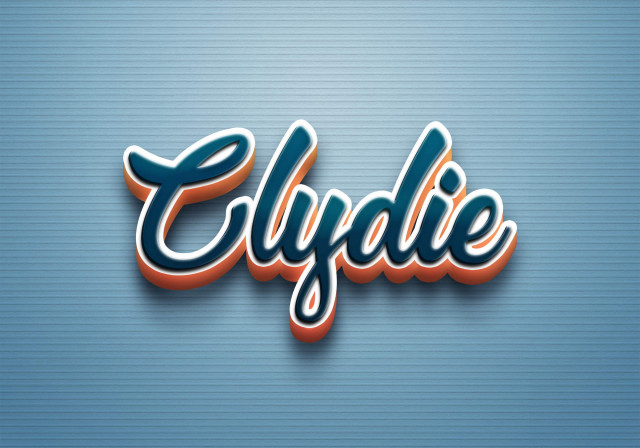 Free photo of Cursive Name DP: Clydie