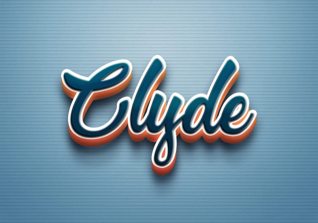 Free photo of Cursive Name DP: Clyde