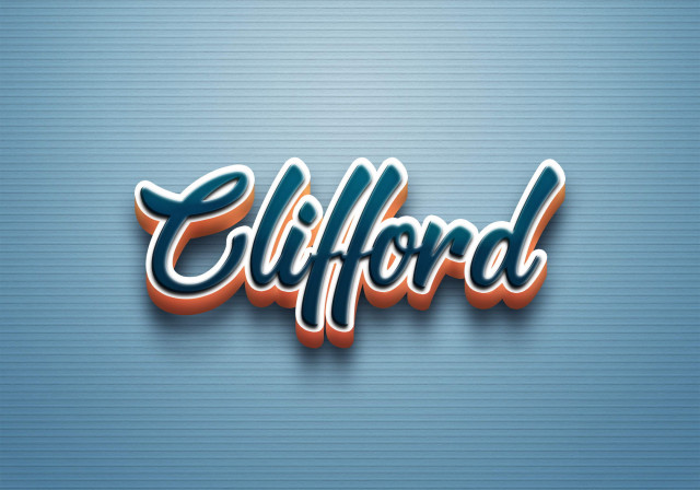 Free photo of Cursive Name DP: Clifford