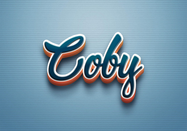 Free photo of Cursive Name DP: Coby