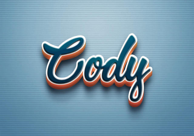 Free photo of Cursive Name DP: Cody