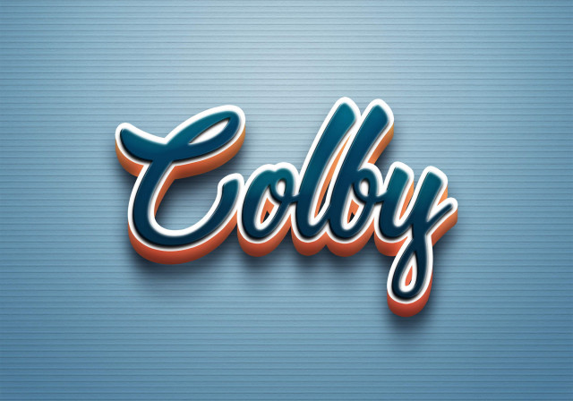 Free photo of Cursive Name DP: Colby