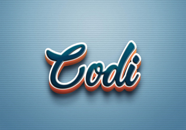 Free photo of Cursive Name DP: Codi