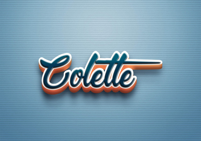 Free photo of Cursive Name DP: Colette