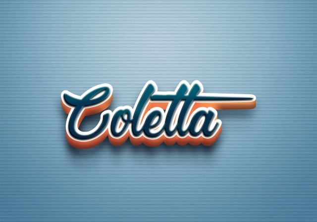 Free photo of Cursive Name DP: Coletta