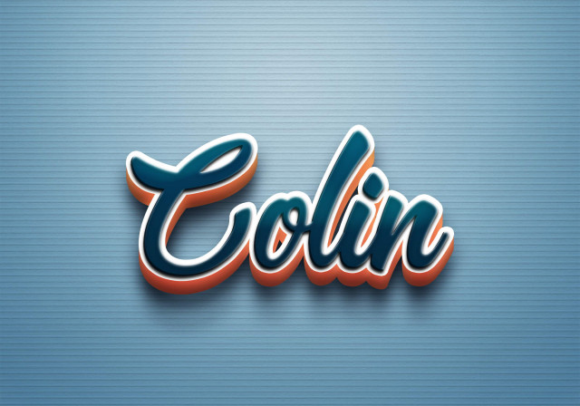 Free photo of Cursive Name DP: Colin
