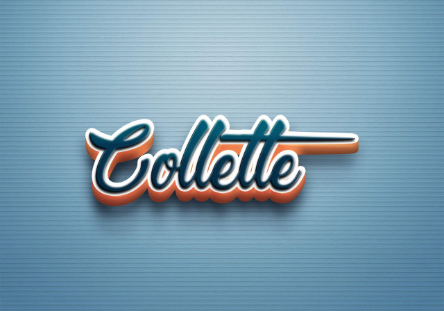 Free photo of Cursive Name DP: Collette