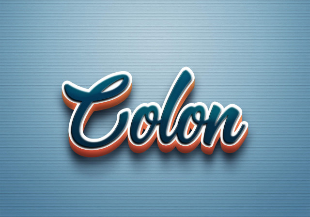 Free photo of Cursive Name DP: Colon