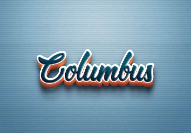 Free photo of Cursive Name DP: Columbus