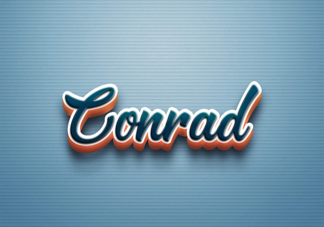 Free photo of Cursive Name DP: Conrad