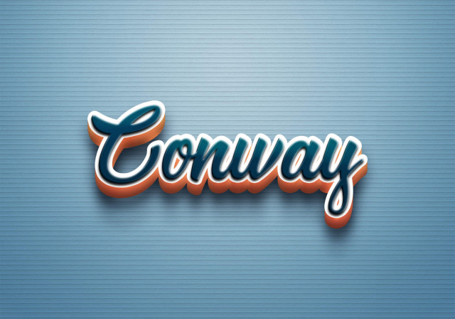 Free photo of Cursive Name DP: Conway