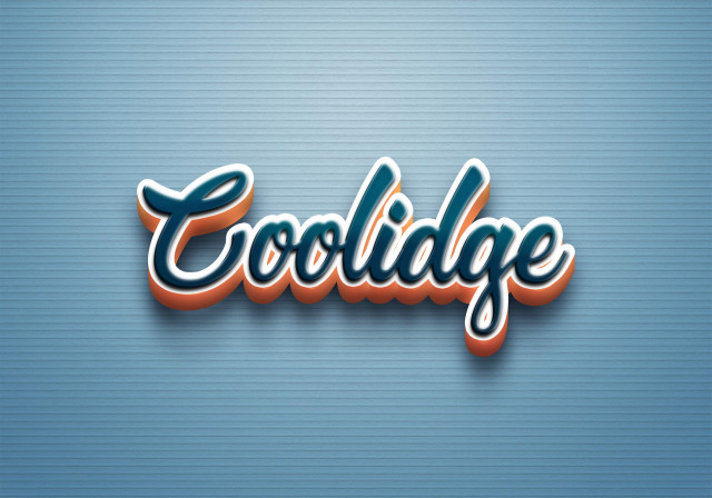 Free photo of Cursive Name DP: Coolidge