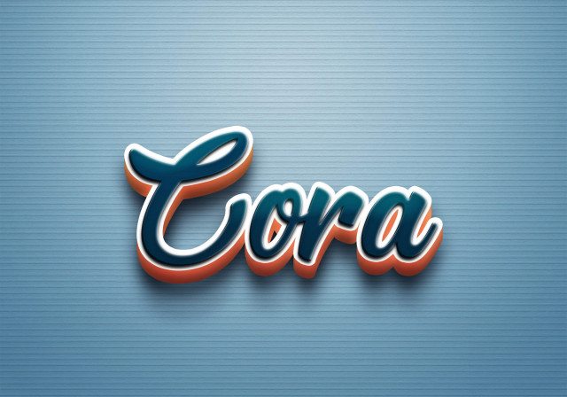 Free photo of Cursive Name DP: Cora