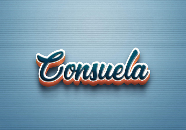 Free photo of Cursive Name DP: Consuela