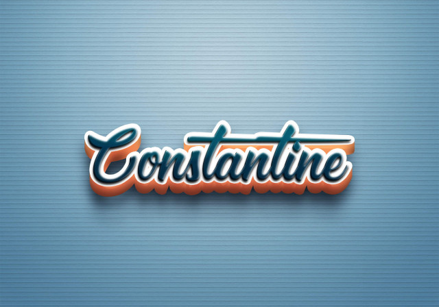 Free photo of Cursive Name DP: Constantine