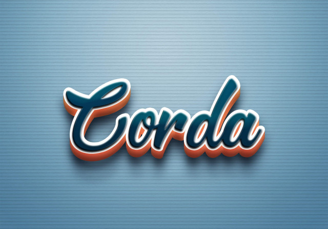 Free photo of Cursive Name DP: Corda