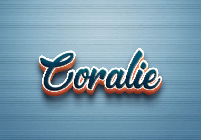 Free photo of Cursive Name DP: Coralie