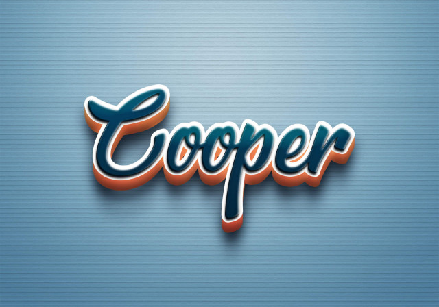 Free photo of Cursive Name DP: Cooper